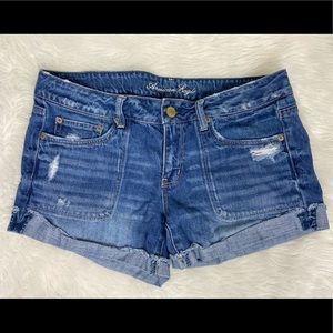 American Eagle denim jeans shorts 4" inseam